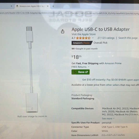 COPY - Apple USB-C to USB adapter - Picture 5 of 5
